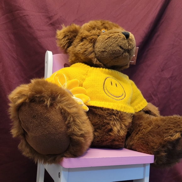 ProFlowers Plush Teddy Bear with gorgeous Yellow Sweater Holding a Sunflower - Picture 6 of 13
